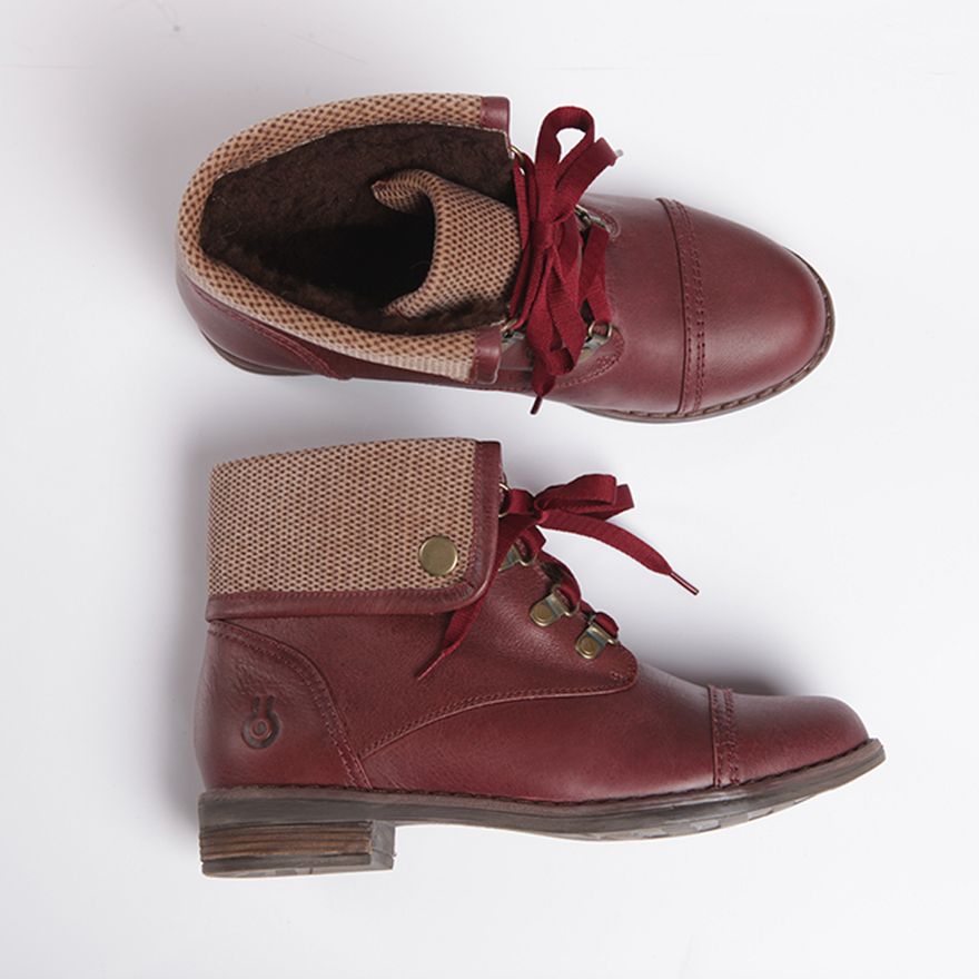 botas vinotinto mujer