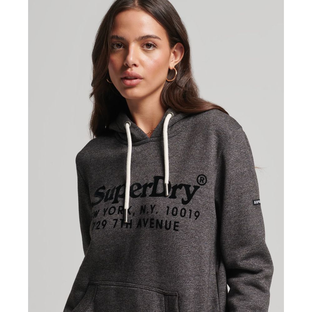 Buzo Hoodie Cerrado Para Mujer Vintage Venue Interest Hood