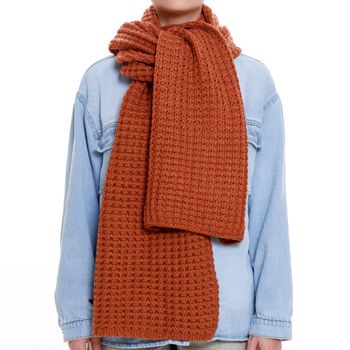 Shawl-Long-Heat-Crochet-THM-Terracota